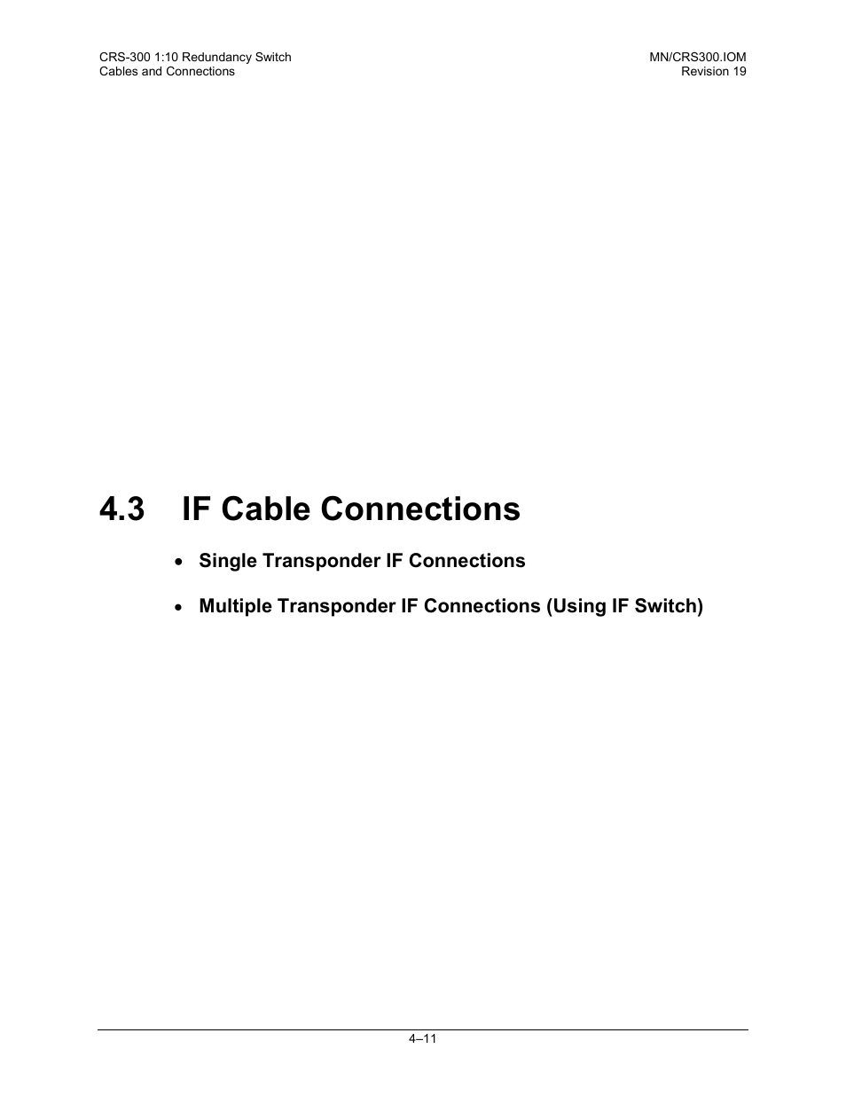 3 if cable connections | Comtech EF Data CRS-300 User Manual | Page 85 / 300