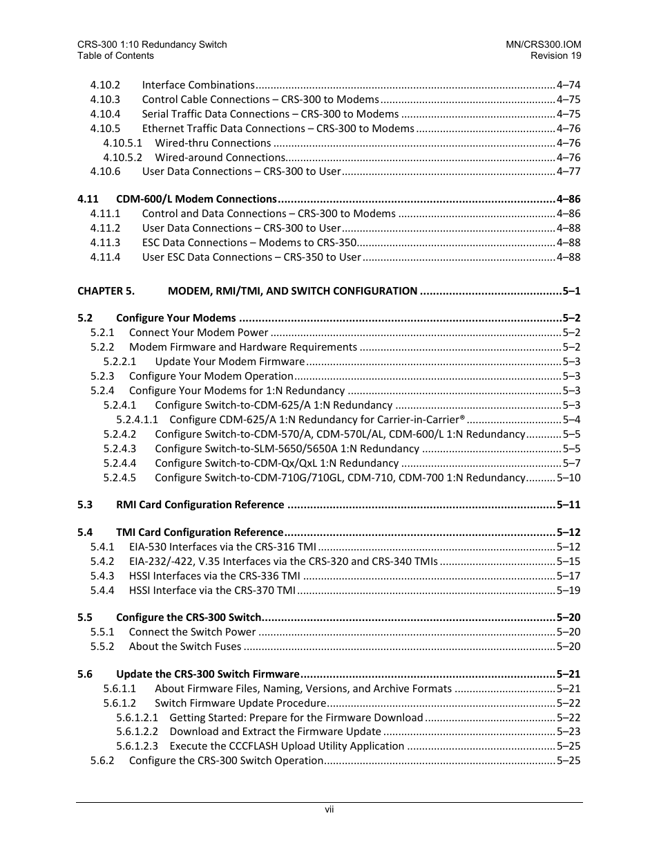 Comtech EF Data CRS-300 User Manual | Page 9 / 300