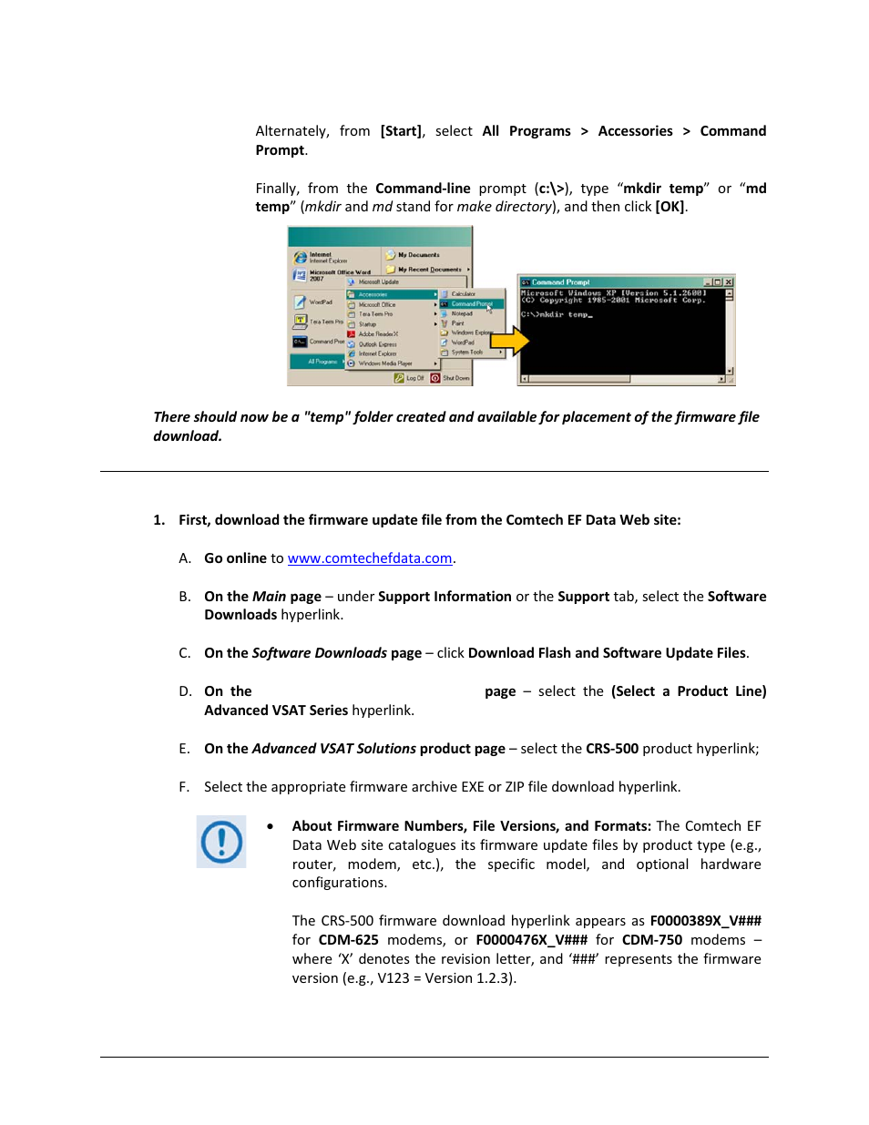 3 downloading and extracting the firmware update | Comtech EF Data CRS-500 User Manual | Page 105 / 218