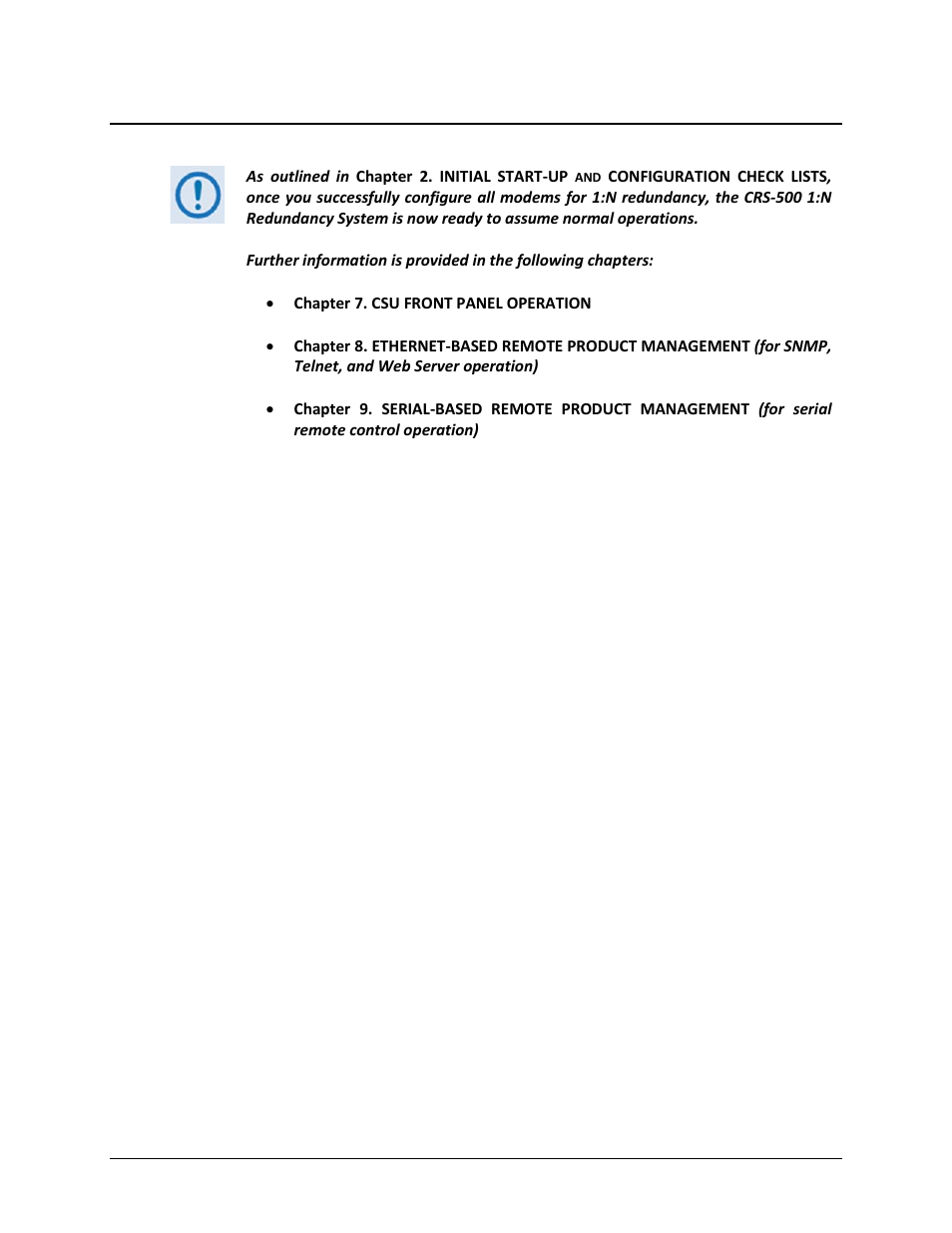 6 completing modem configuration | Comtech EF Data CRS-500 User Manual | Page 115 / 218