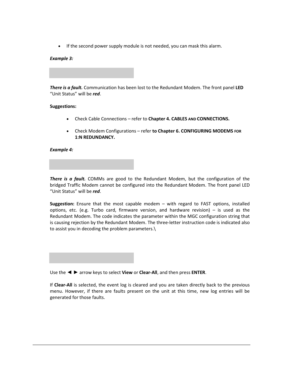 2 status: events (stored events) | Comtech EF Data CRS-500 User Manual | Page 134 / 218
