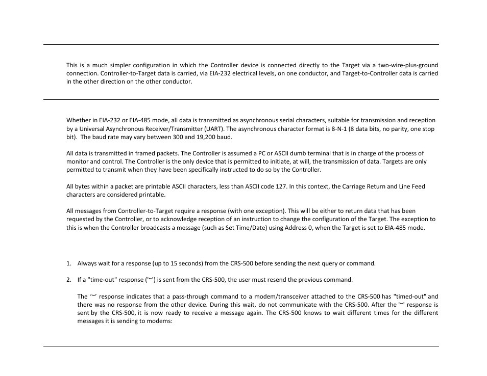 3 eia-232, 4 basic protocol | Comtech EF Data CRS-500 User Manual | Page 163 / 218