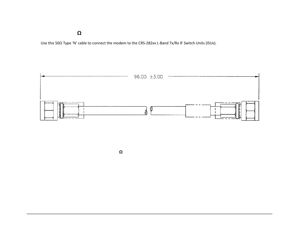 A.4.6 if cable (50ω type ‘n’), A.4.6 if cable (50 ω type ‘n’) | Comtech EF Data CRS-500 User Manual | Page 196 / 218