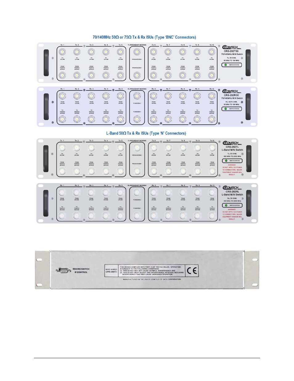 Comtech EF Data CRS-500 User Manual | Page 42 / 218