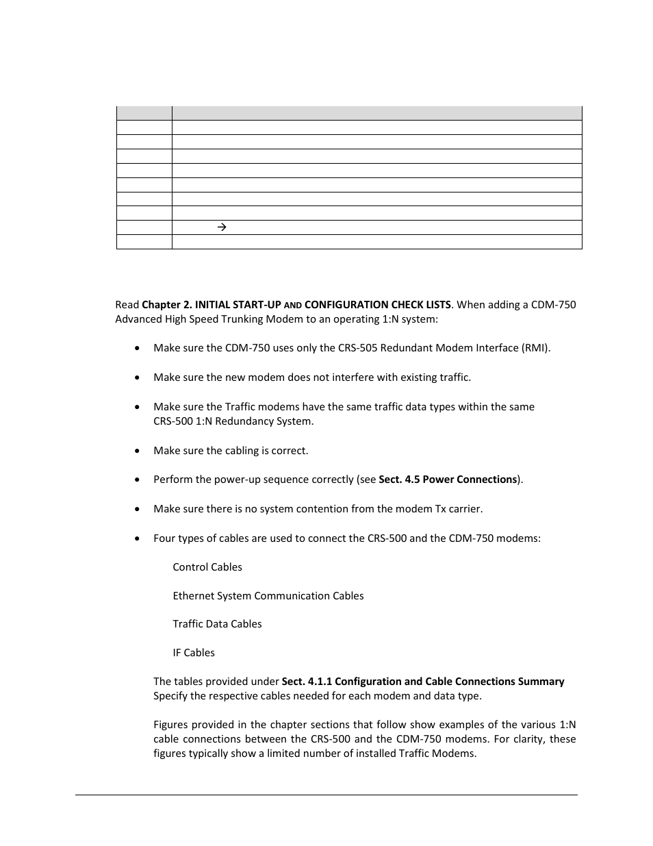 2 cdm-750 modem connections, 1 cdm-750 cable connection considerations | Comtech EF Data CRS-500 User Manual | Page 77 / 218