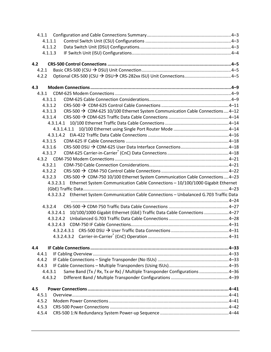 Comtech EF Data CRS-500 User Manual | Page 9 / 218