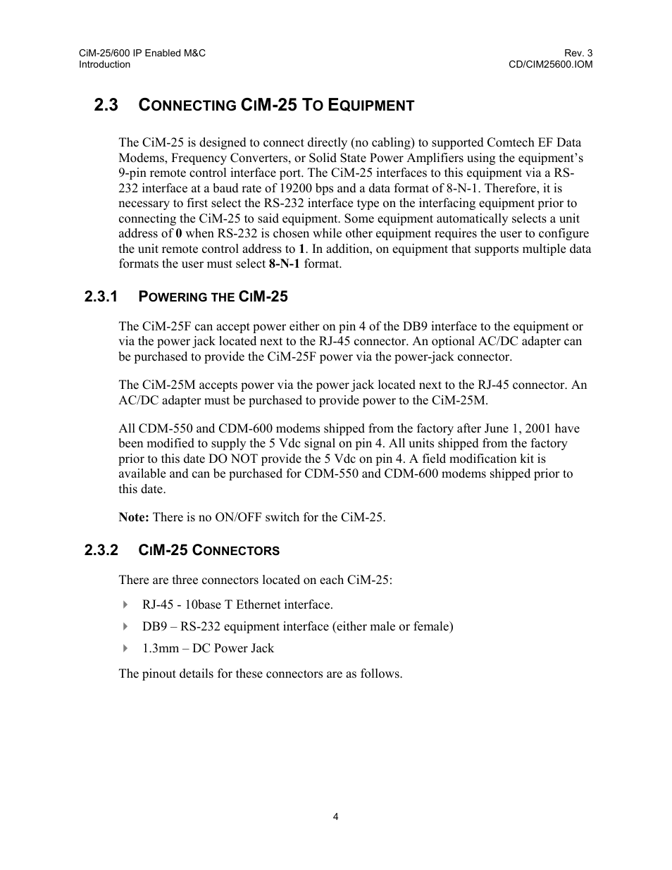 M-25 t | Comtech EF Data CiM-25/600 User Manual | Page 24 / 186