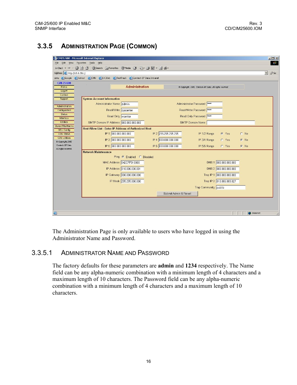 Comtech EF Data CiM-25/600 User Manual | Page 36 / 186