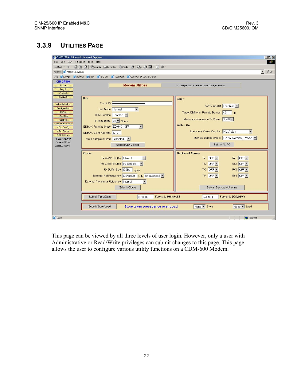 Comtech EF Data CiM-25/600 User Manual | Page 42 / 186