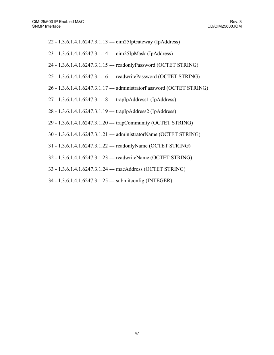Comtech EF Data CiM-25/600 User Manual | Page 67 / 186