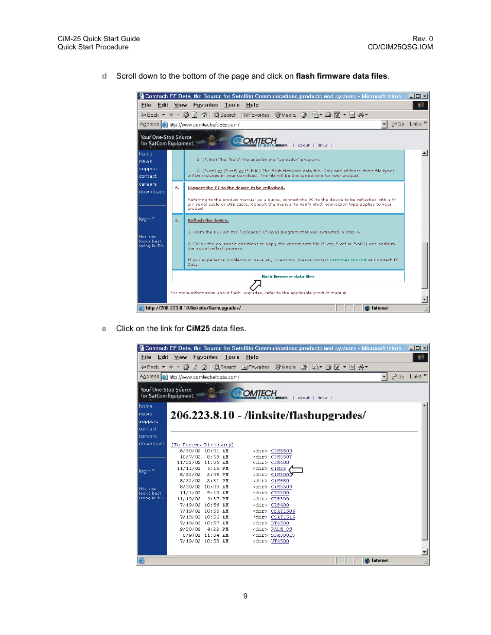 Comtech EF Data CiM-25 User Manual | Page 19 / 26