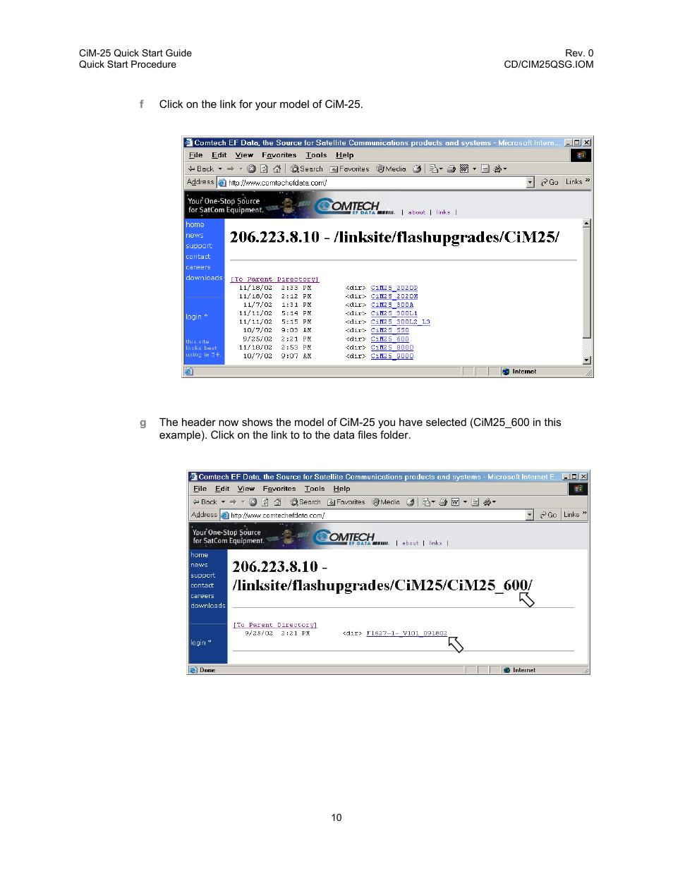 Comtech EF Data CiM-25 User Manual | Page 20 / 26