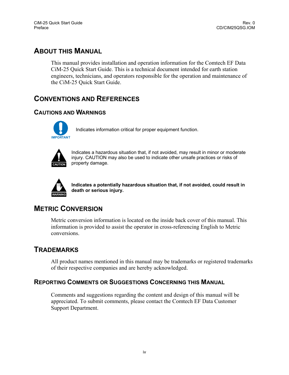 Comtech EF Data CiM-25 User Manual | Page 6 / 26