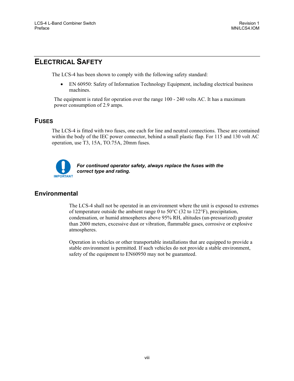 Comtech EF Data LCS-4 User Manual | Page 10 / 90