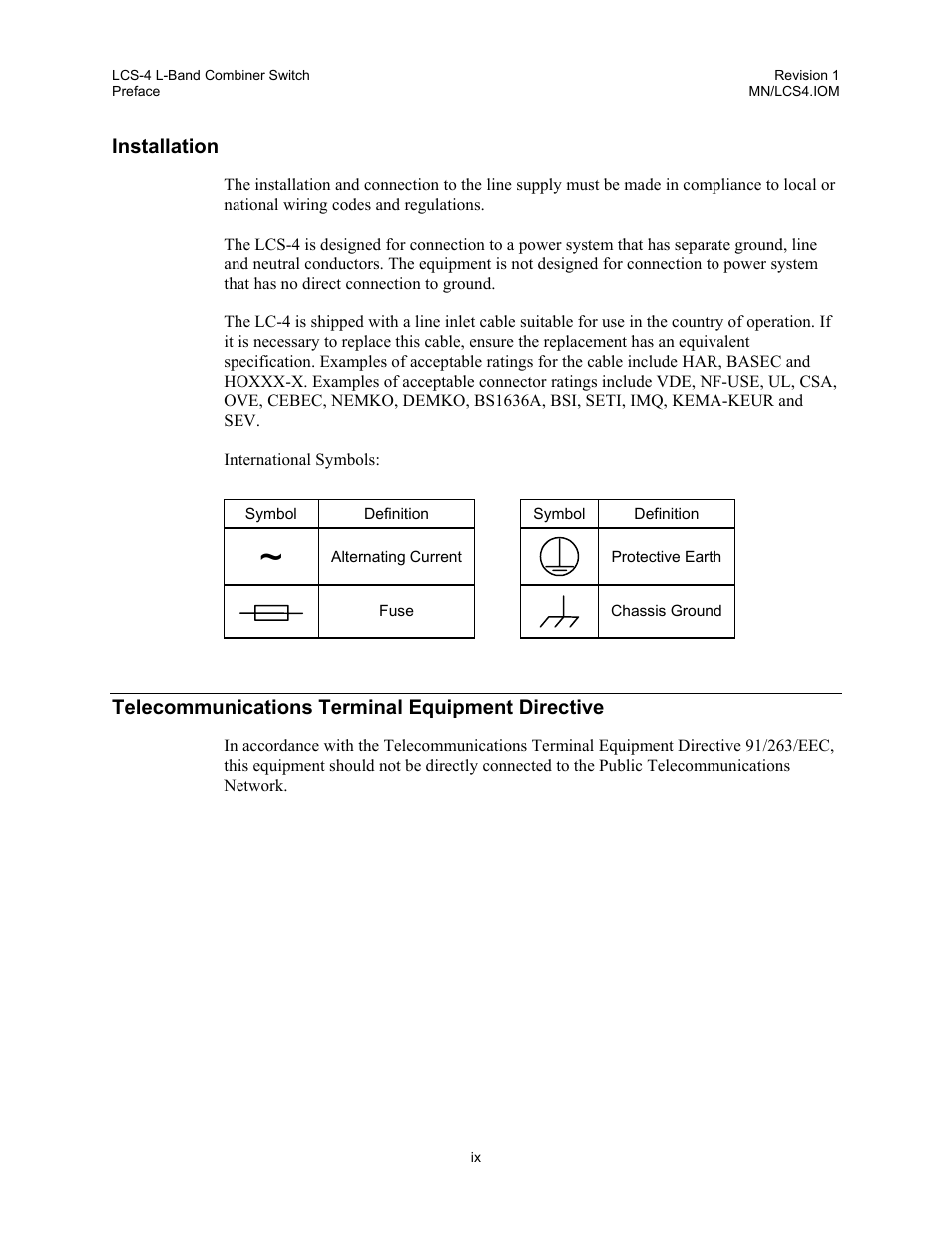 Comtech EF Data LCS-4 User Manual | Page 11 / 90