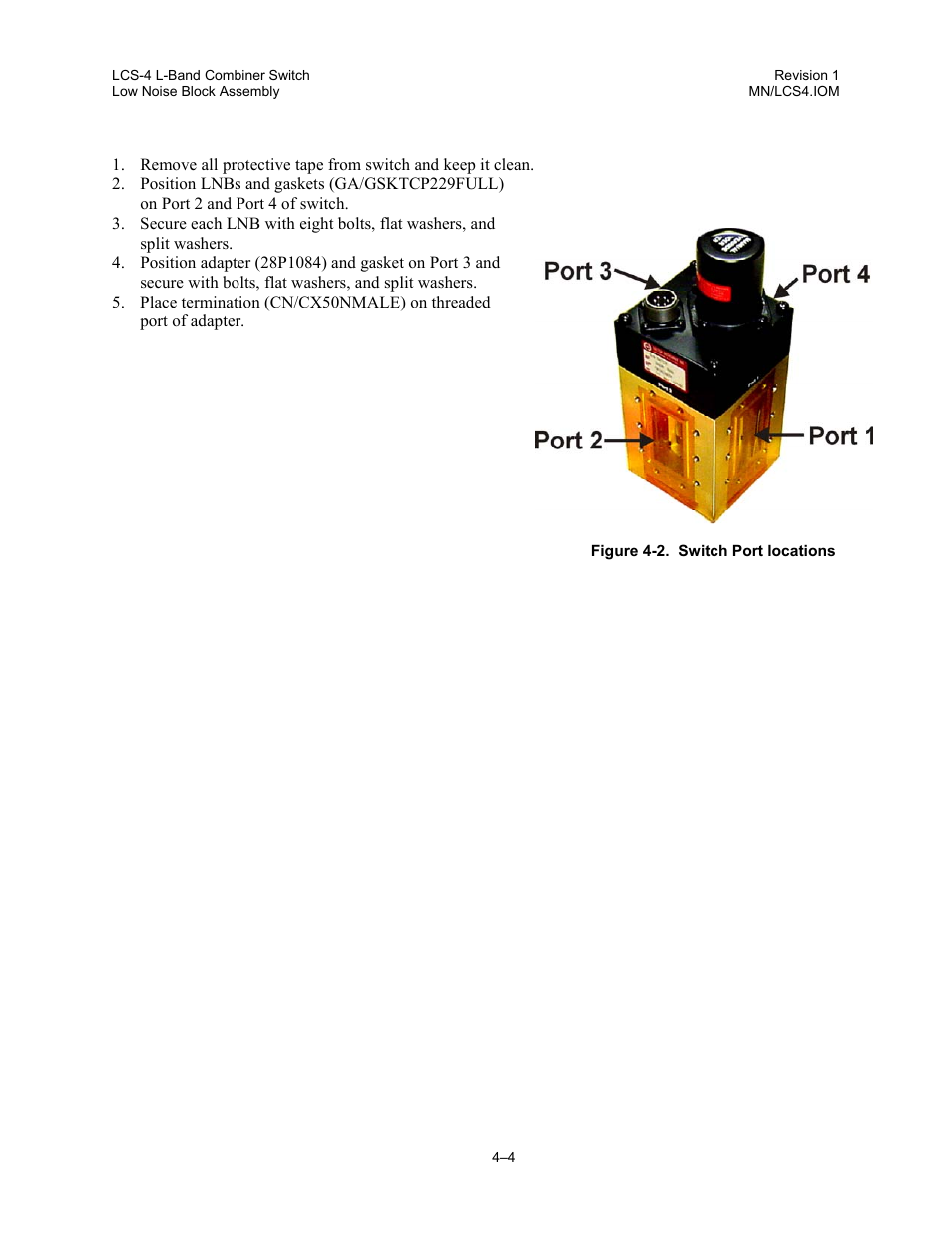 Comtech EF Data LCS-4 User Manual | Page 32 / 90