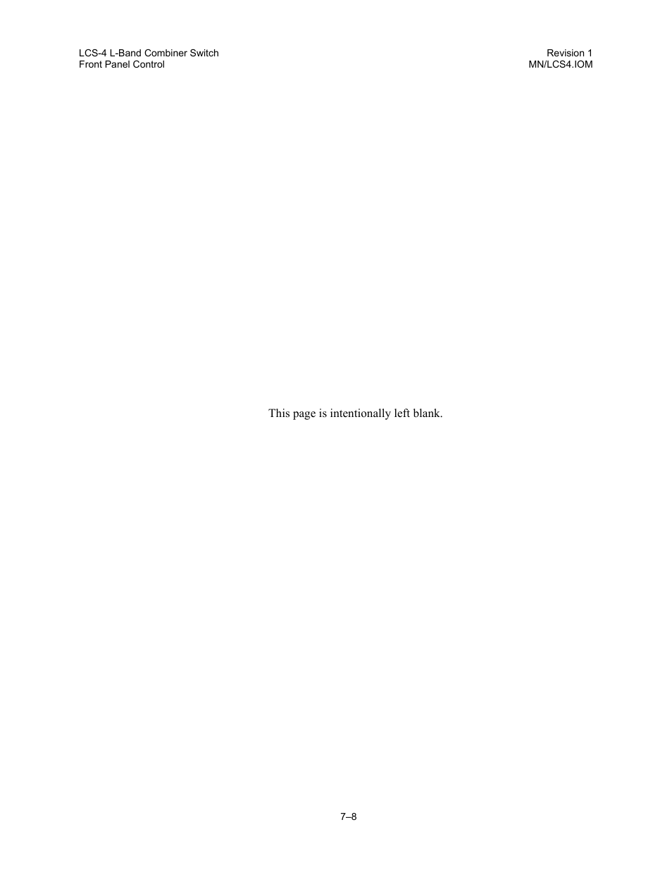 Comtech EF Data LCS-4 User Manual | Page 64 / 90