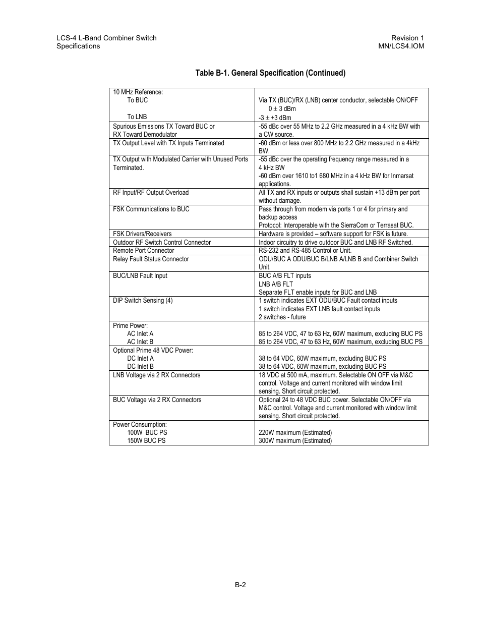 Comtech EF Data LCS-4 User Manual | Page 86 / 90