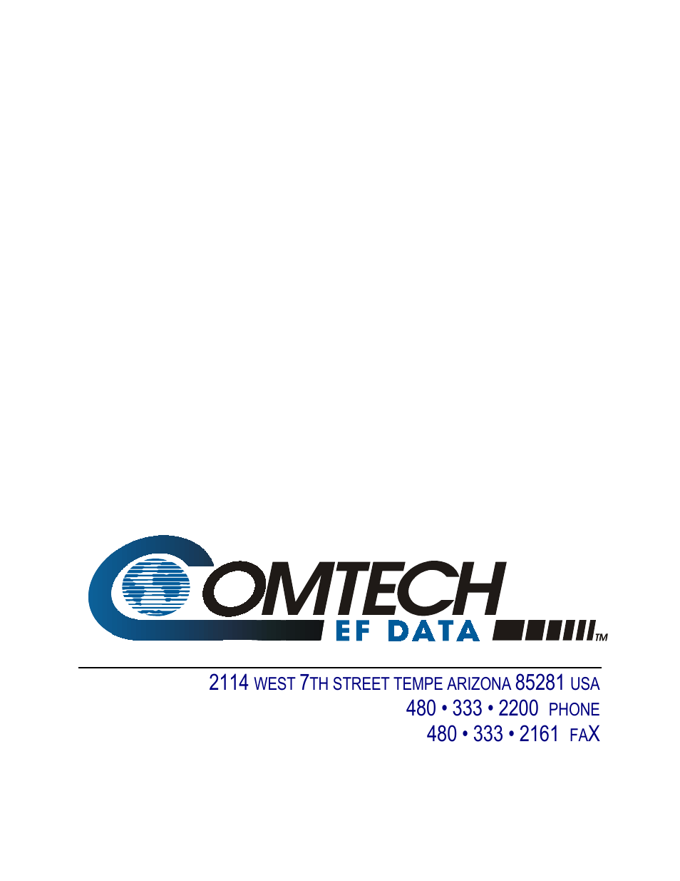 Comtech EF Data CIC-20 LVDS to HSSI User Manual | Page 26 / 26