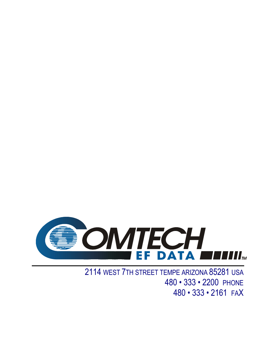 Comtech EF Data CIC-35 LVDS to ASI User Manual | Page 18 / 18