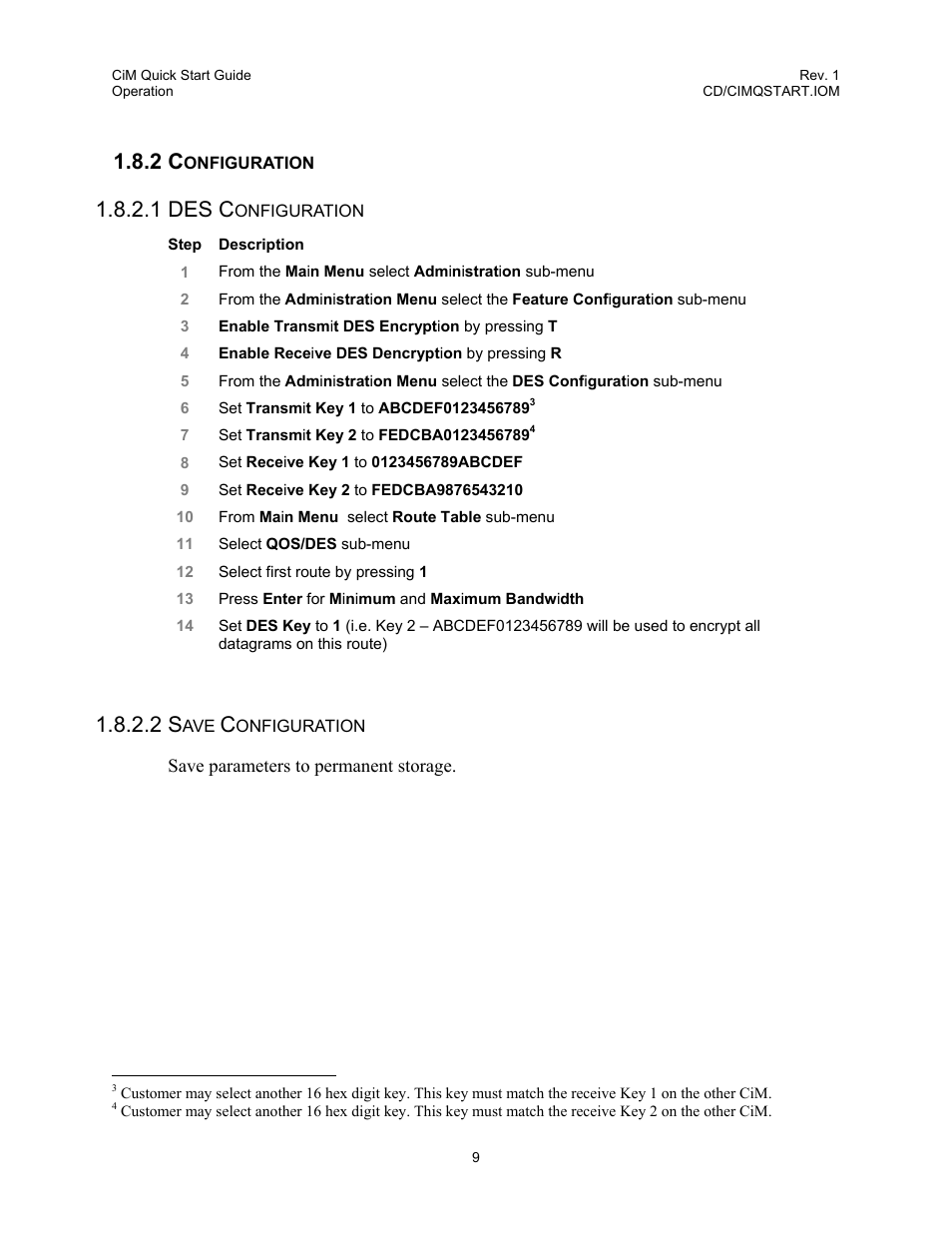 Configuration, 2 configuration, 1 des c | Comtech EF Data CiM Quick-Start Guide User Manual | Page 19 / 26