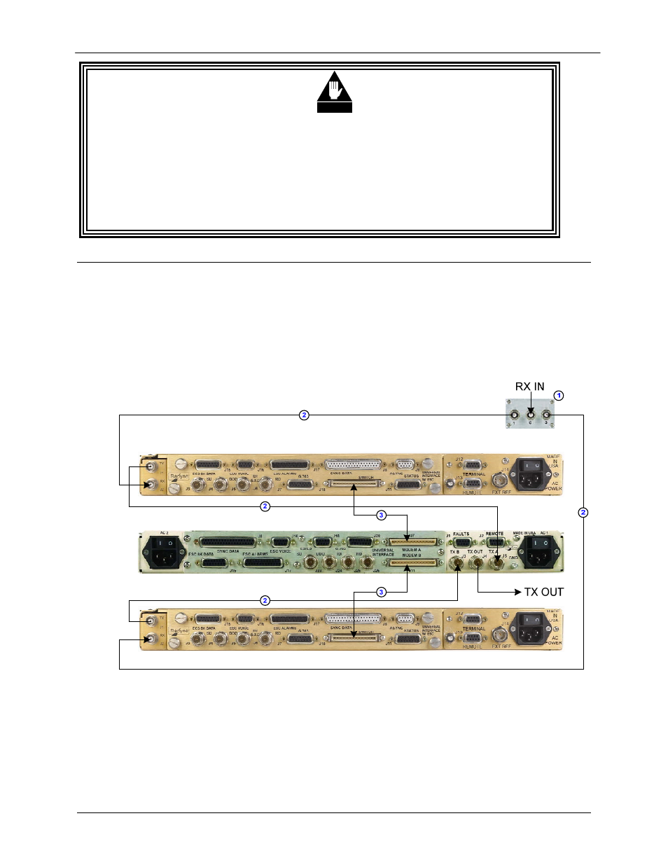 6 connections, 1 dmd15 universal | Comtech EF Data RCS11 User Manual | Page 42 / 110