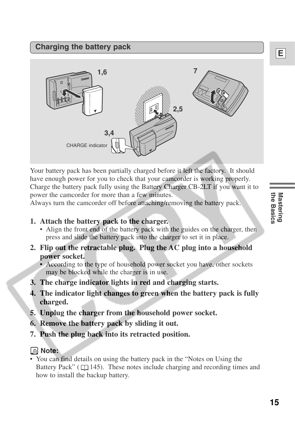 15 e | Canon ELURA 50 User Manual | Page 15 / 174