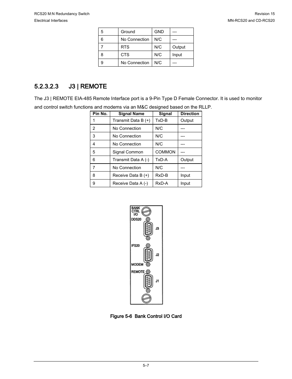 3 j3 | remote | Comtech EF Data RCS20 User Manual | Page 107 / 202