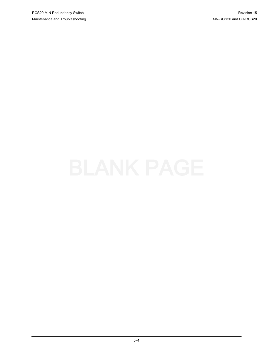Blank page | Comtech EF Data RCS20 User Manual | Page 138 / 202