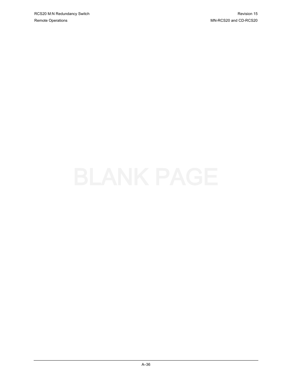 Blank page | Comtech EF Data RCS20 User Manual | Page 178 / 202