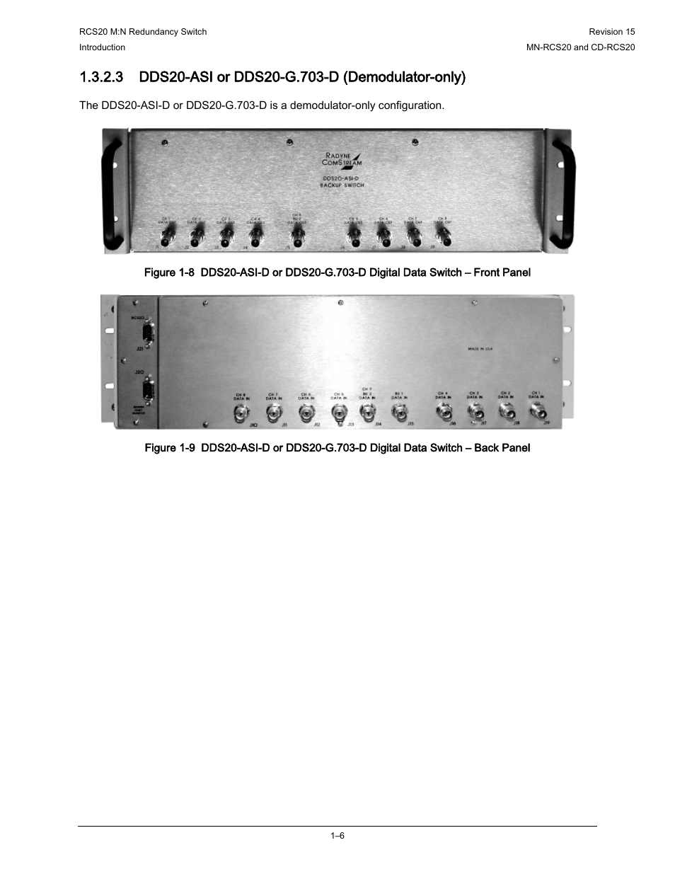 Comtech EF Data RCS20 User Manual | Page 20 / 202