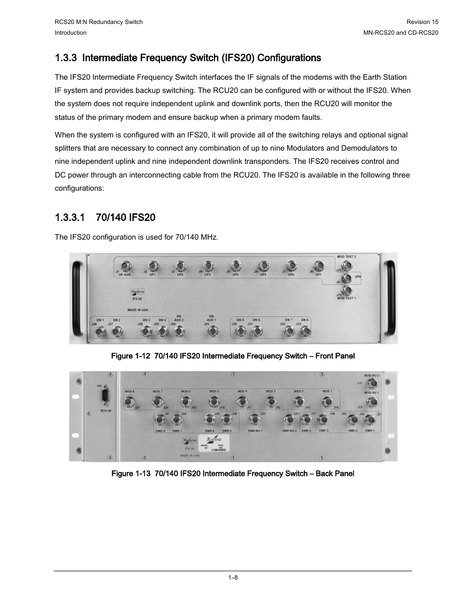 Comtech EF Data RCS20 User Manual | Page 22 / 202