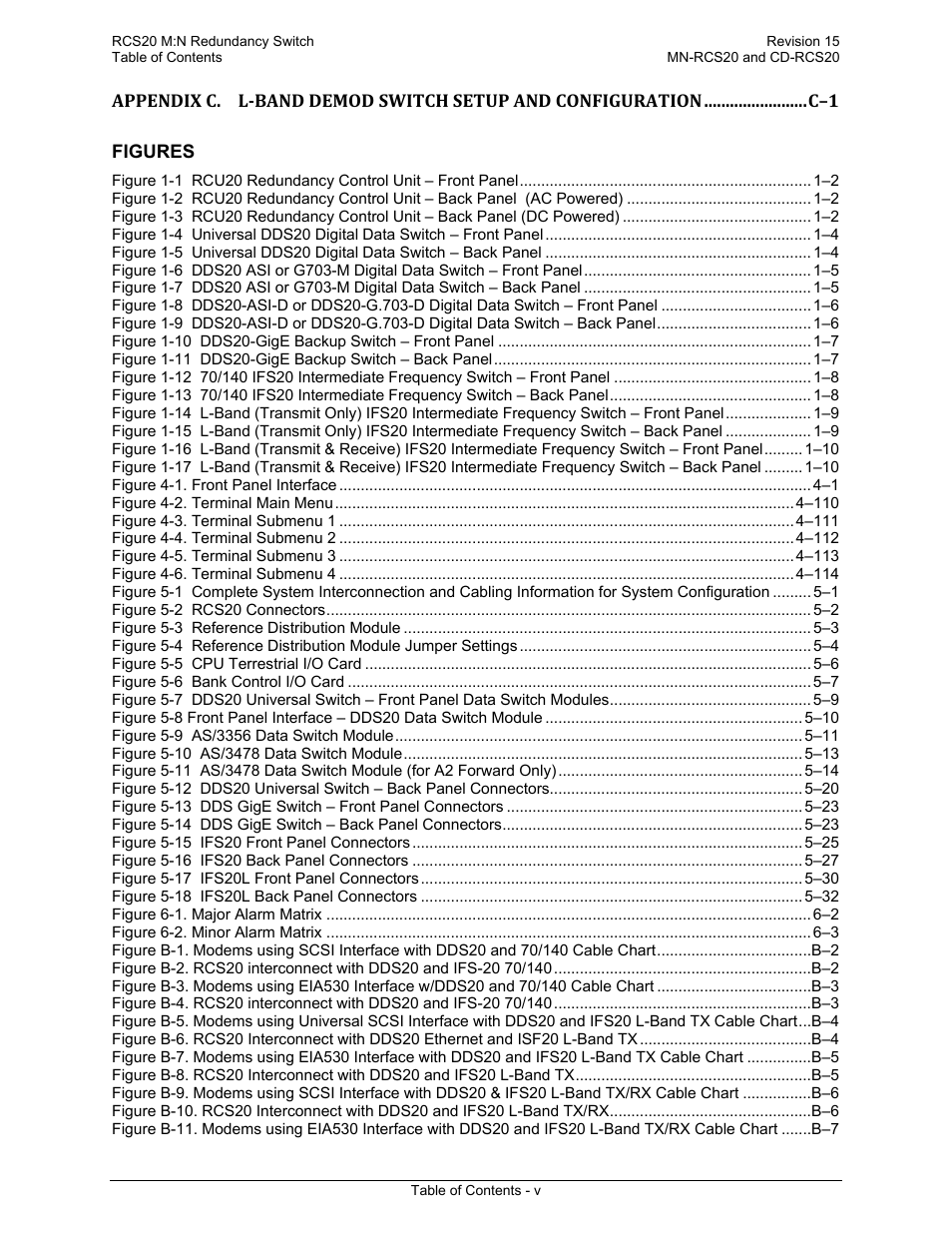 Comtech EF Data RCS20 User Manual | Page 9 / 202