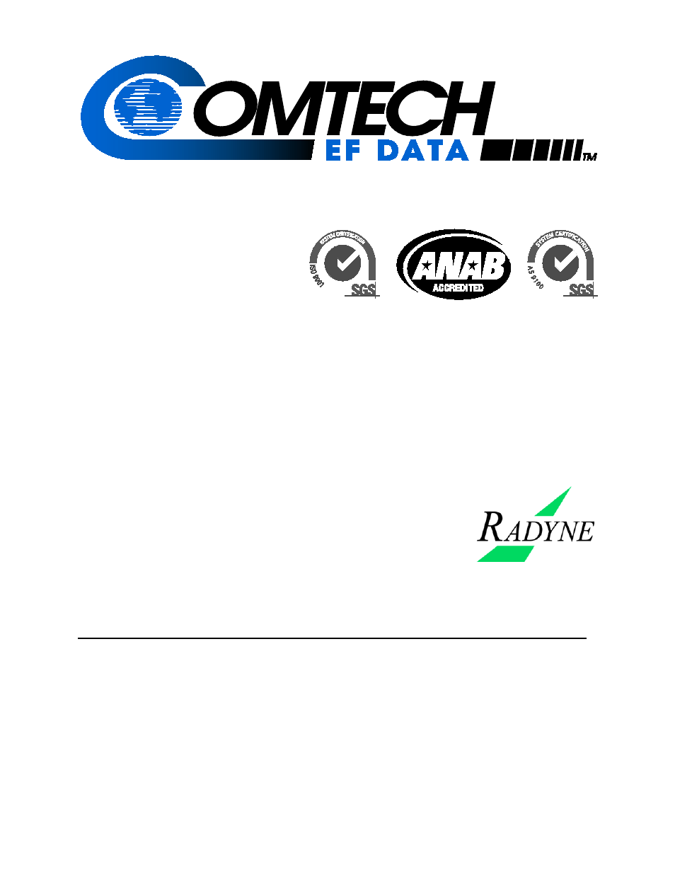 Comtech EF Data STS11/STS11L User Manual | 28 pages