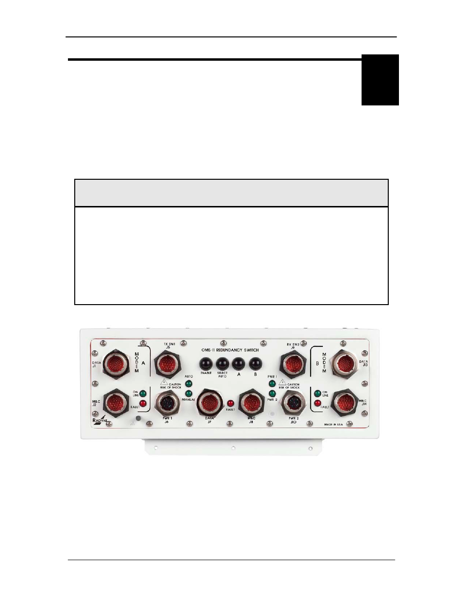 Connector pinouts | Comtech EF Data OMS11 User Manual | Page 34 / 89