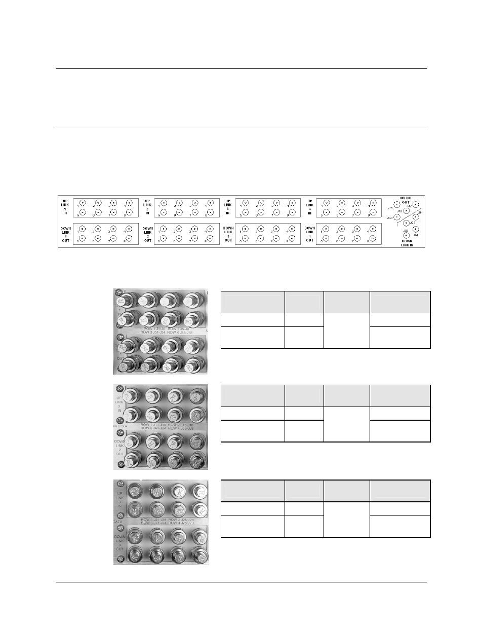 2 downlink monitor, 4 connector pinouts, Rear panel | 4 connector pinouts 3.4.1 rear panel | Comtech EF Data ICS-75 User Manual | Page 22 / 26