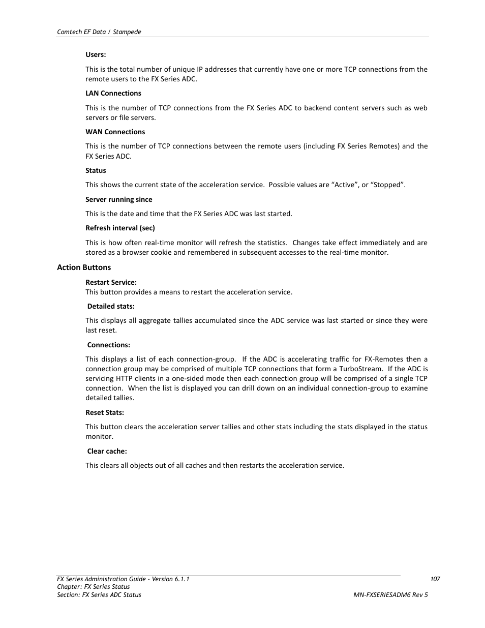 Comtech EF Data FX Series Administrator Guide User Manual | Page 107 / 151