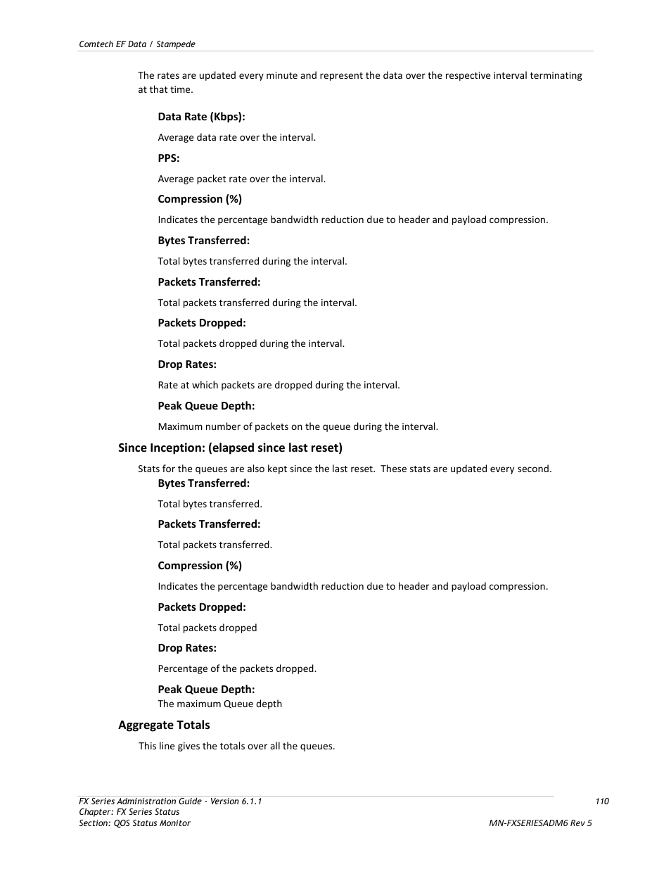 Comtech EF Data FX Series Administrator Guide User Manual | Page 110 / 151