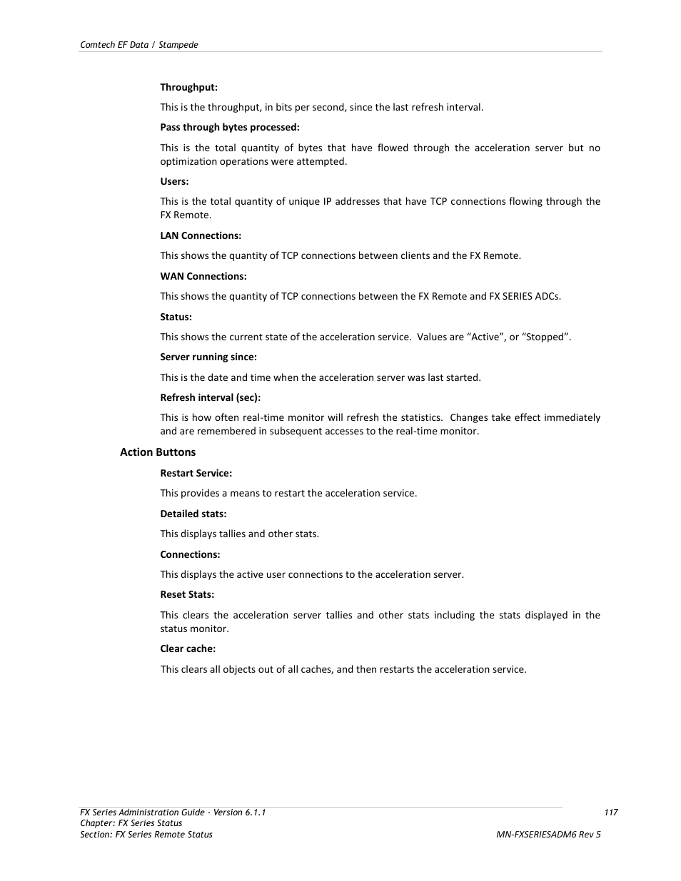 Comtech EF Data FX Series Administrator Guide User Manual | Page 117 / 151