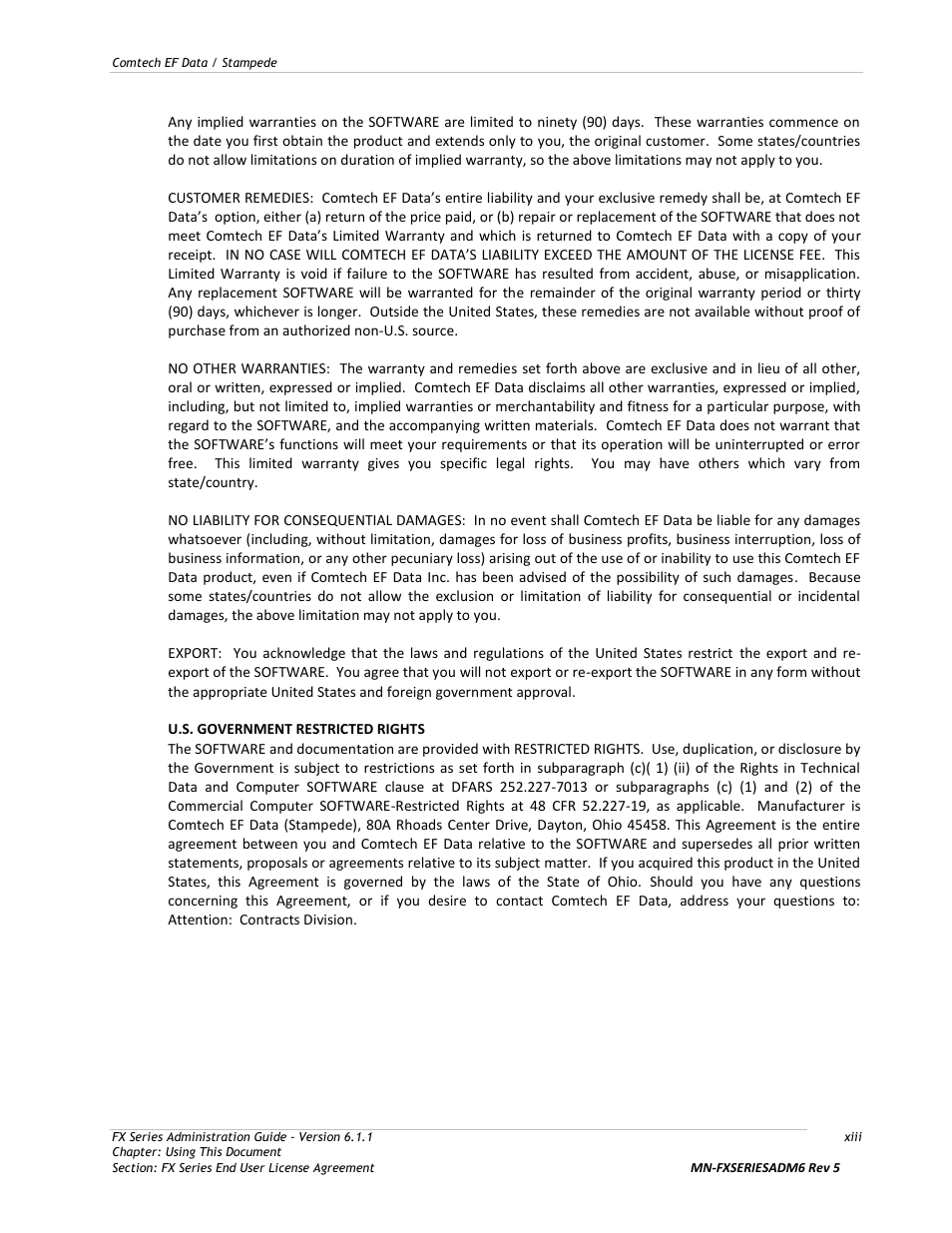 Comtech EF Data FX Series Administrator Guide User Manual | Page 13 / 151