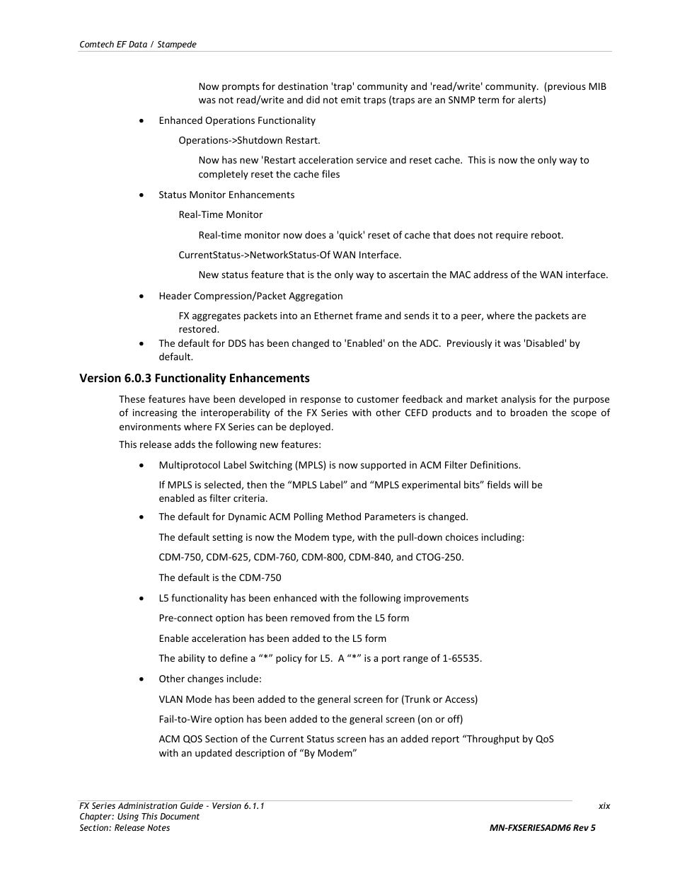 Comtech EF Data FX Series Administrator Guide User Manual | Page 19 / 151