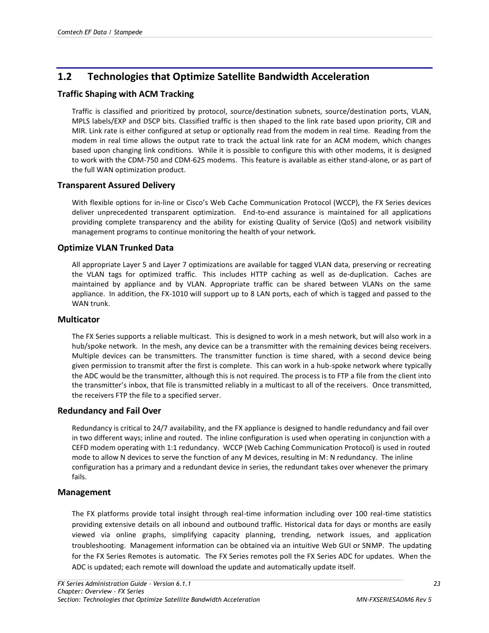 Comtech EF Data FX Series Administrator Guide User Manual | Page 23 / 151