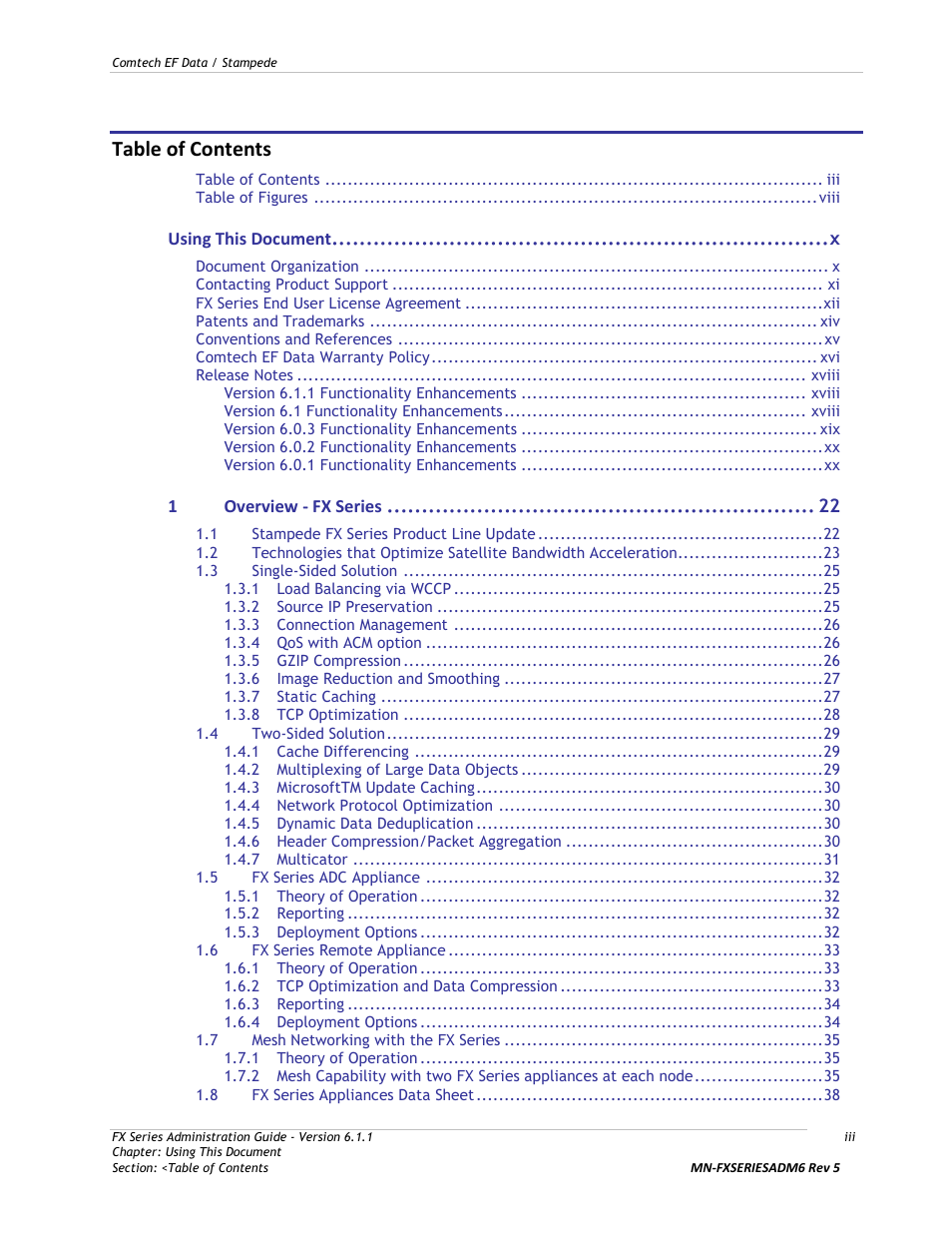 Comtech EF Data FX Series Administrator Guide User Manual | Page 3 / 151