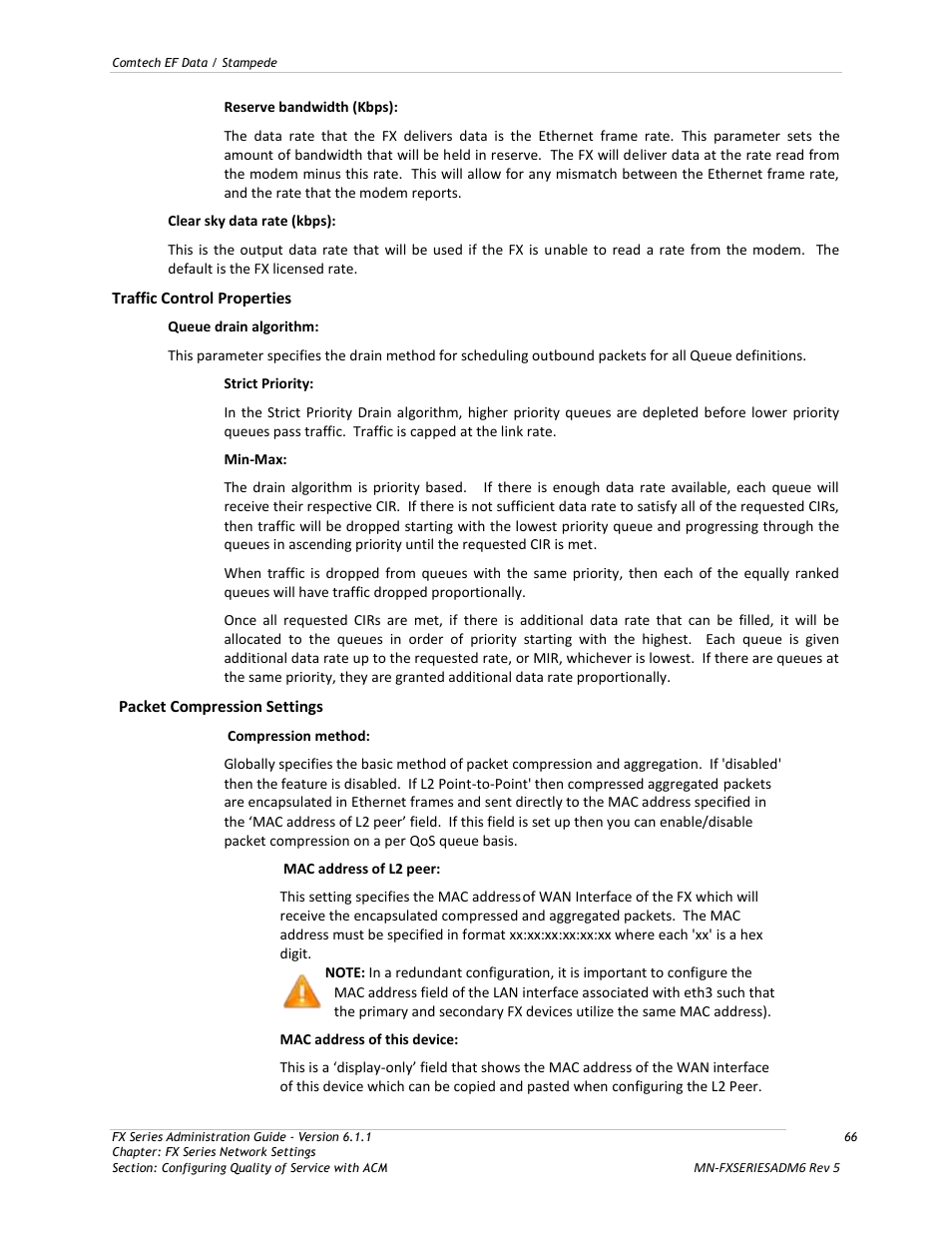 Comtech EF Data FX Series Administrator Guide User Manual | Page 66 / 151