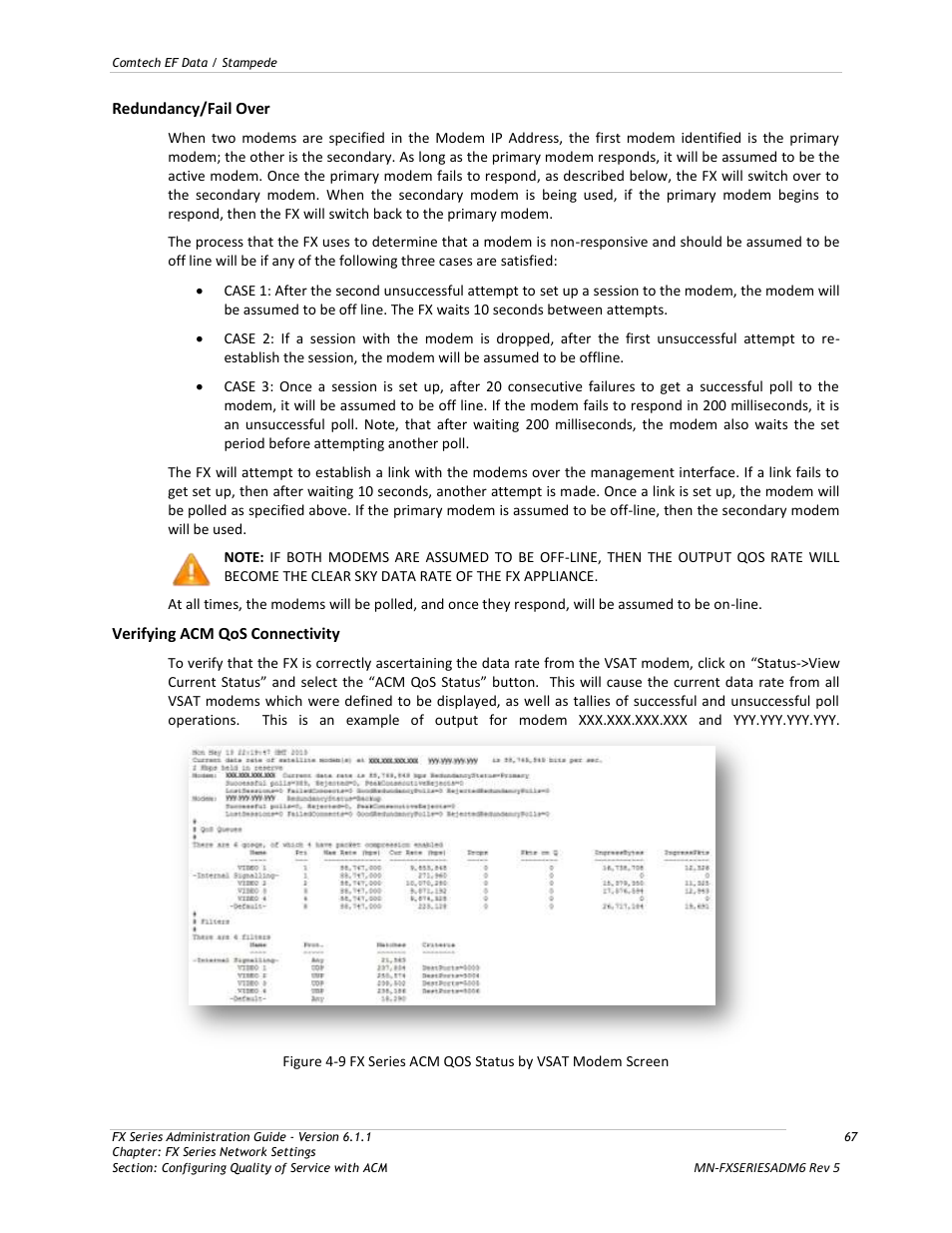 Comtech EF Data FX Series Administrator Guide User Manual | Page 67 / 151