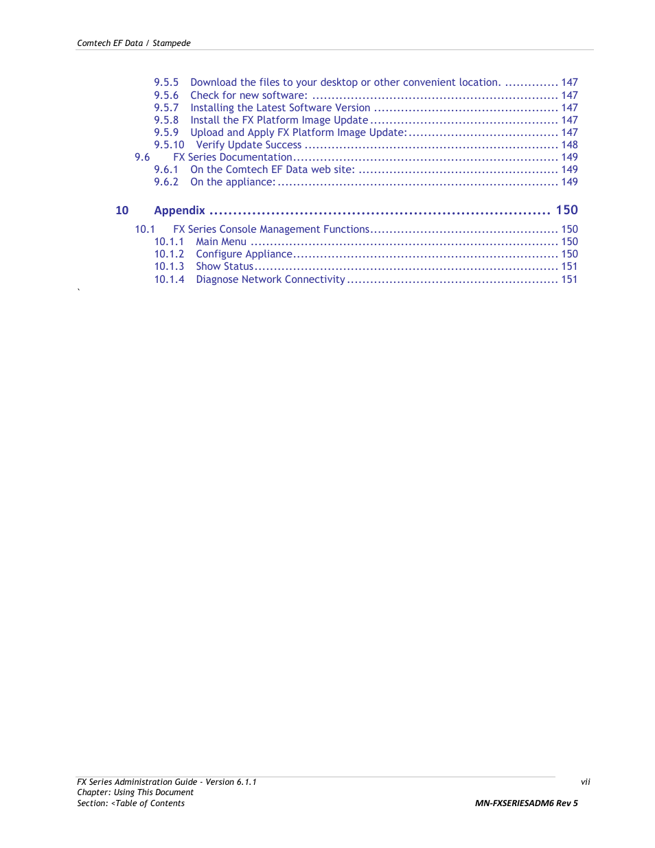 Comtech EF Data FX Series Administrator Guide User Manual | Page 7 / 151