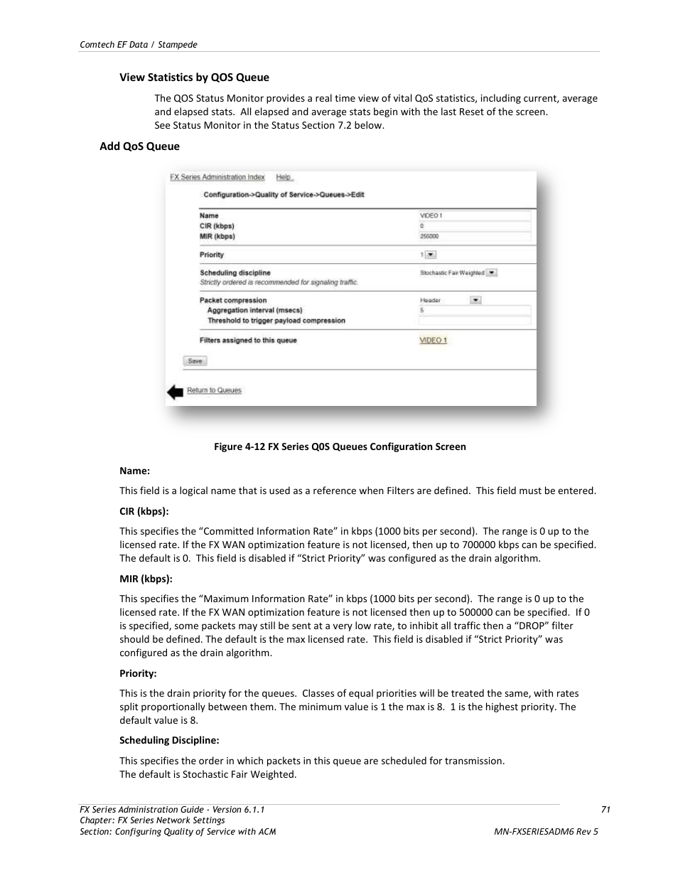 Comtech EF Data FX Series Administrator Guide User Manual | Page 71 / 151