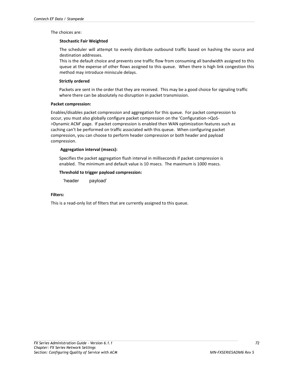 Comtech EF Data FX Series Administrator Guide User Manual | Page 72 / 151
