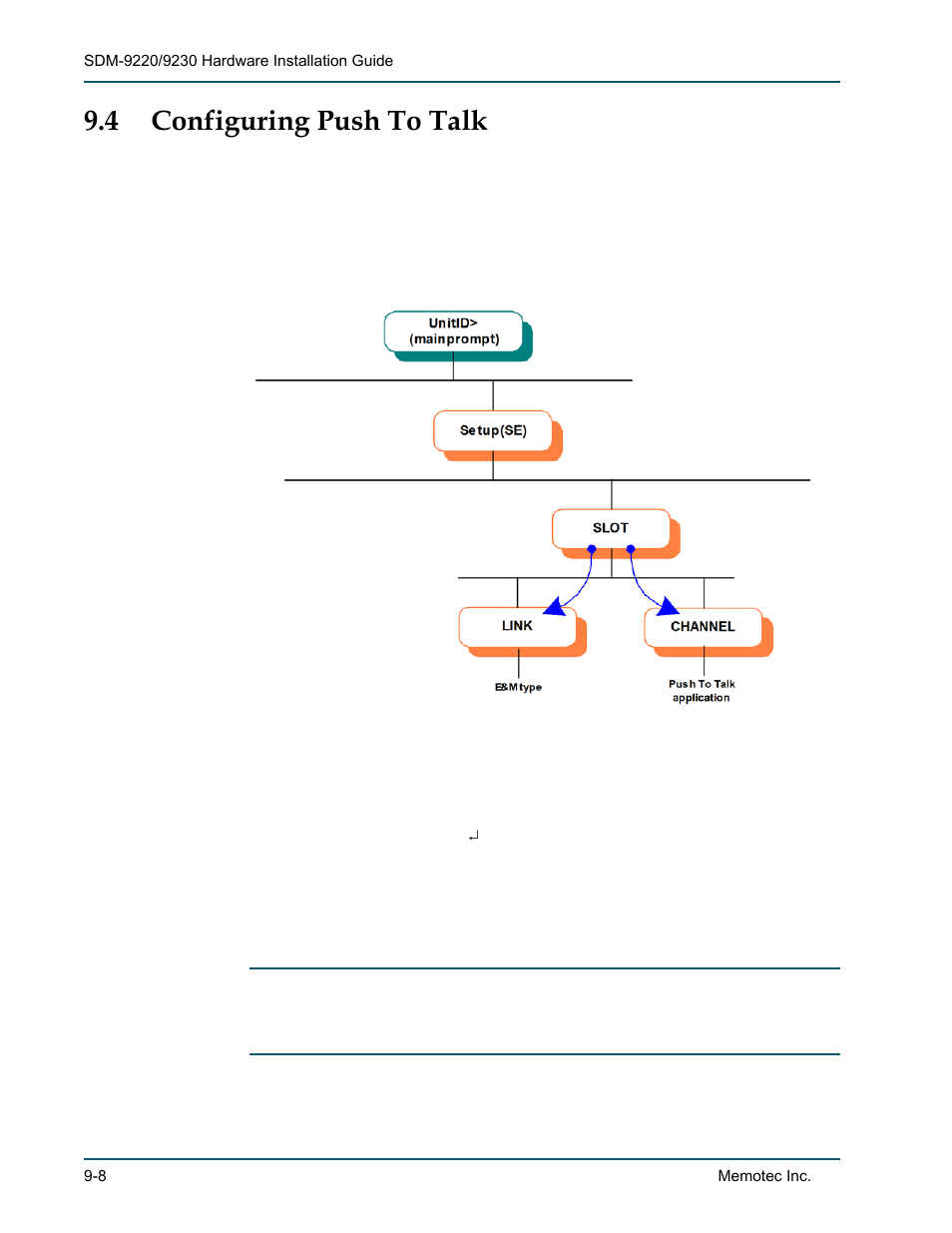 4 configuring push to talk, 1 configuring the e&m/ptt physical port (link), Configuring push to talk -8 | Configuring the e&m/ptt physical port (link) -8 | Comtech EF Data SDM-9220 User Manual | Page 136 / 144