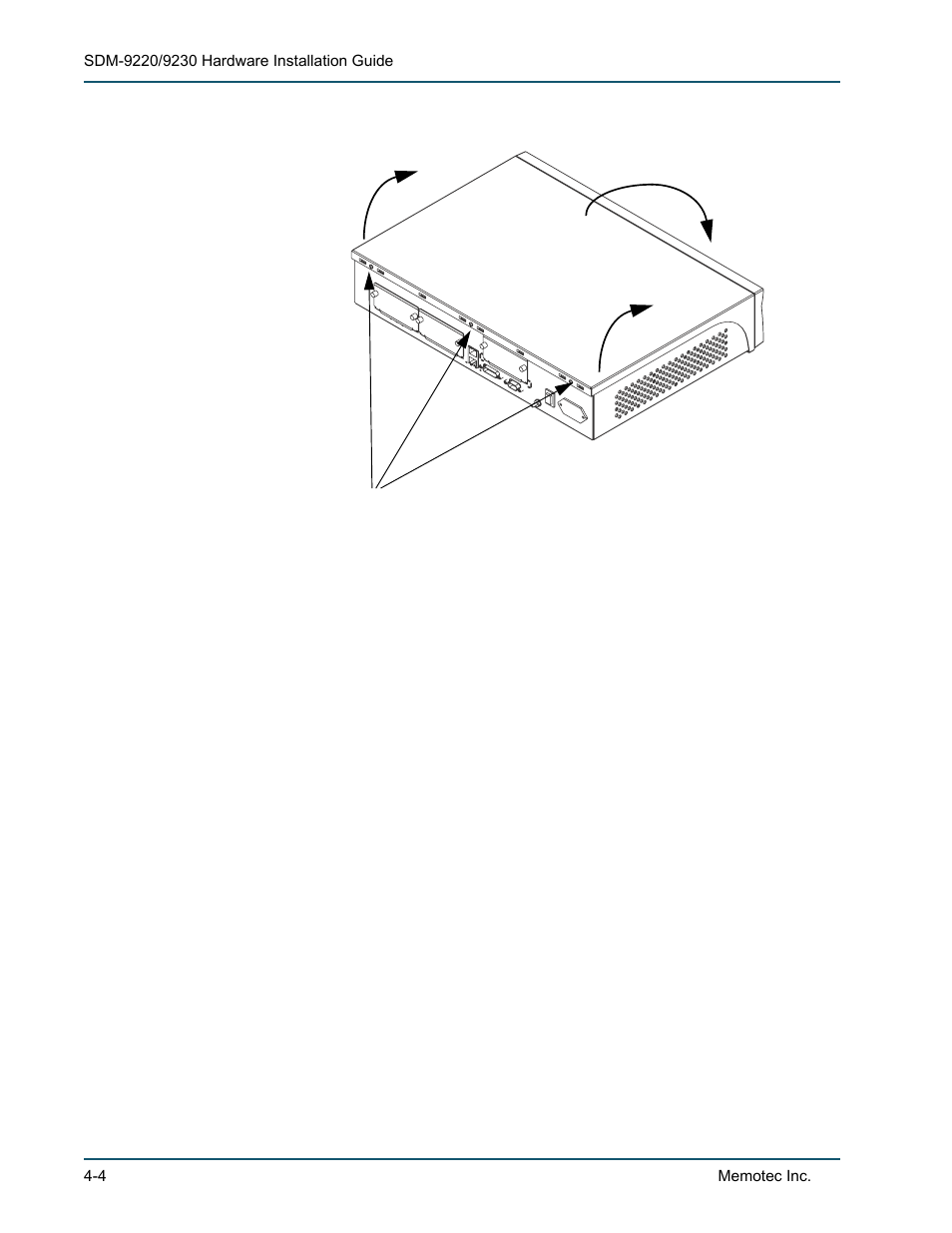 Removing the cover from the unit chassis -4 | Comtech EF Data SDM-9220 User Manual | Page 46 / 144